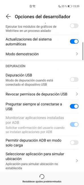 Desintalar app Huawei en EMUI