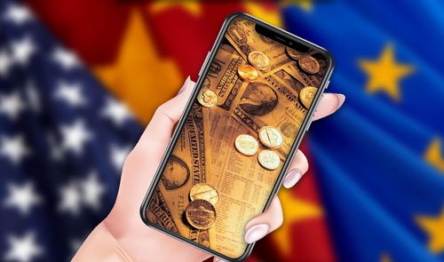 iphone dinero banderas