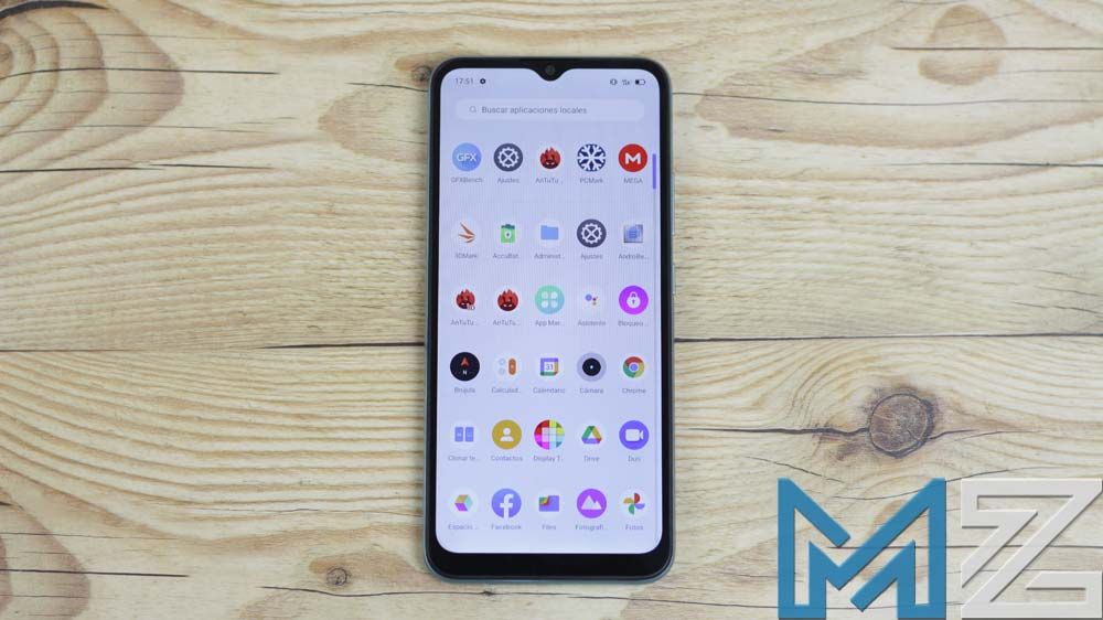 Android en un teléfono de Realme