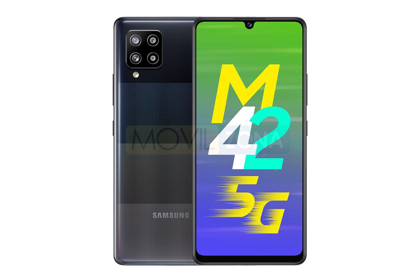 Samsung Galaxy M42 5G diseño negro
