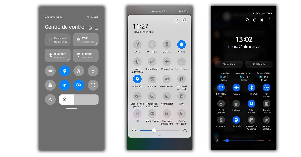 ajustes rapidos accesos rapidos android