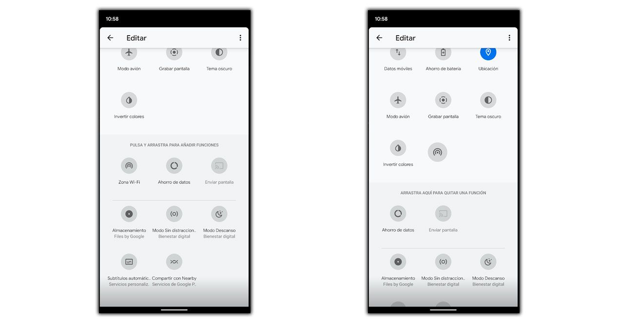 añadir ajustes rapidos android