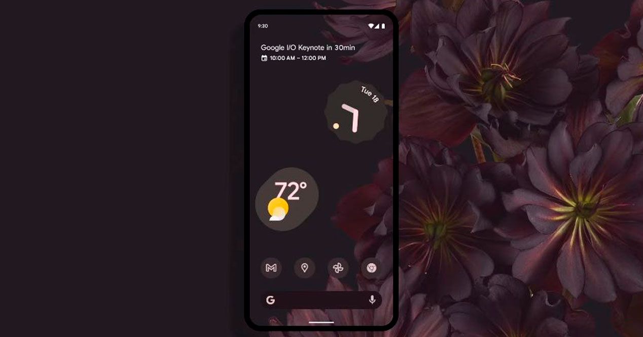 android 12 imagen widget