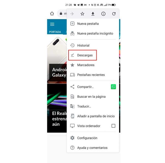 Descargas Android