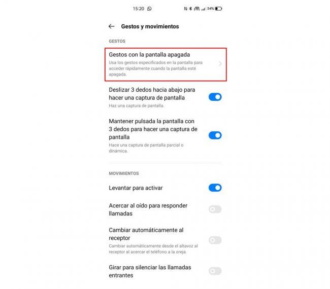 Realme apps pantalla apagada