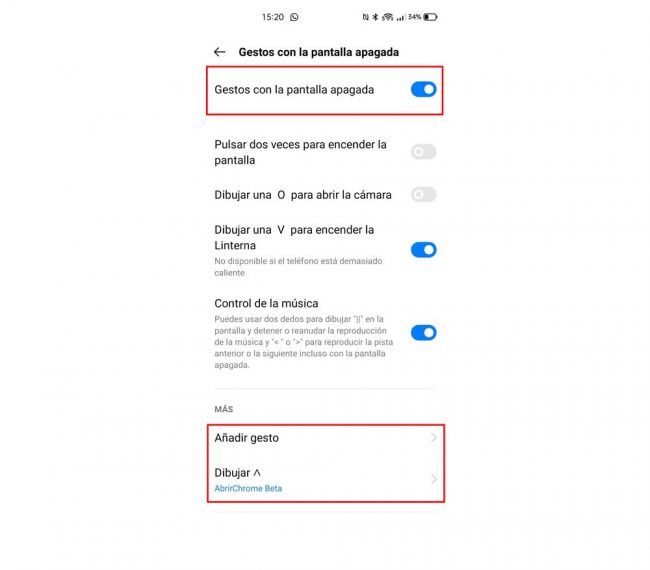 Realme apps pantalla apagada