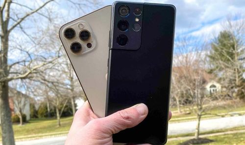 s21 ultra y iPhone 12 pro