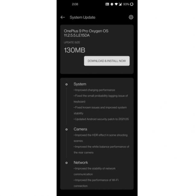 OxygenOS OnePlus 9