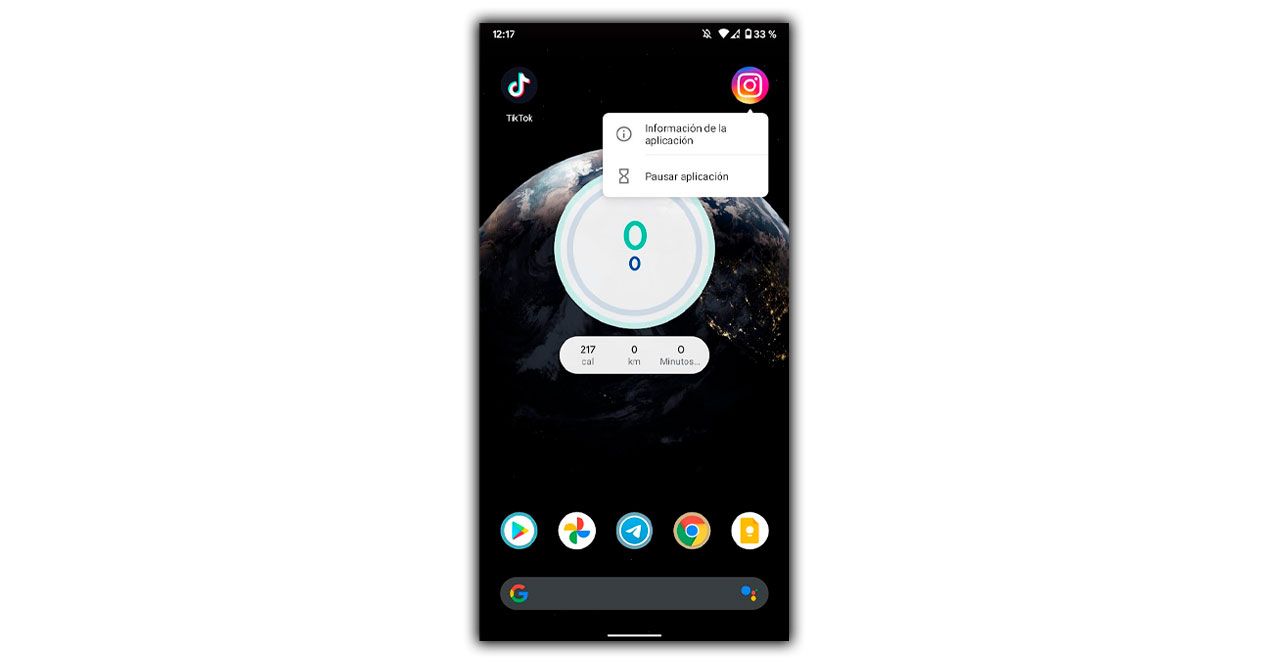 sin acceso rapido android