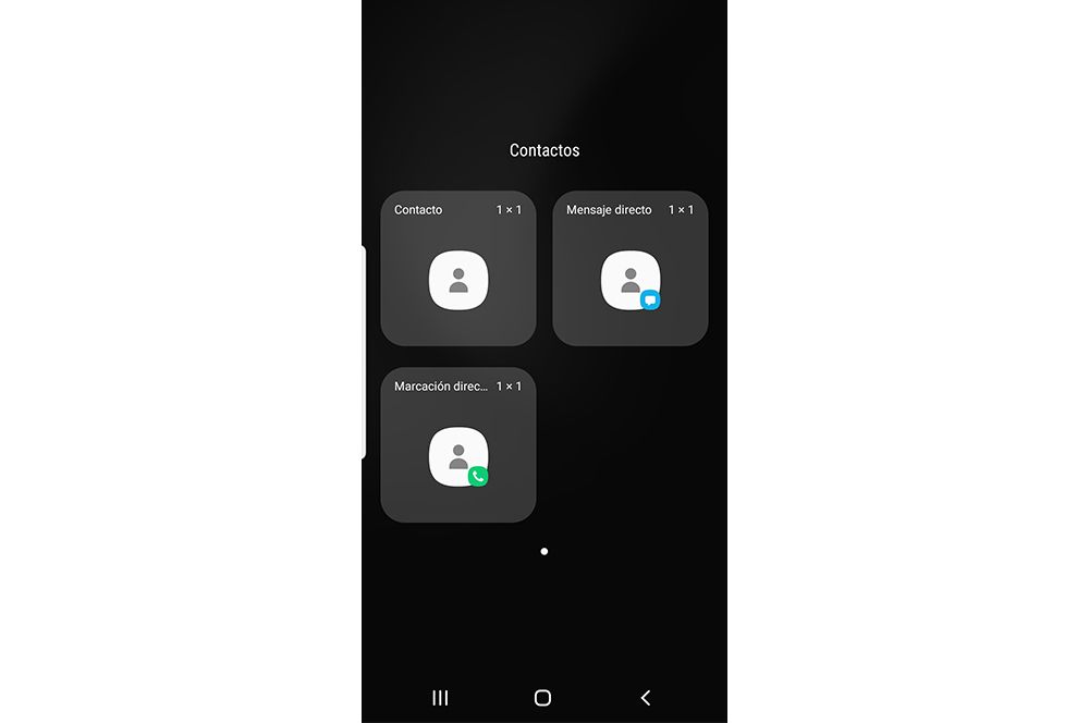 Tipos de acceso directo para contactos