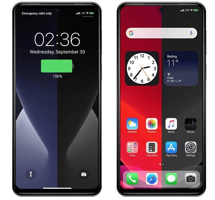 apariencia iOs 14 en Xiaomi