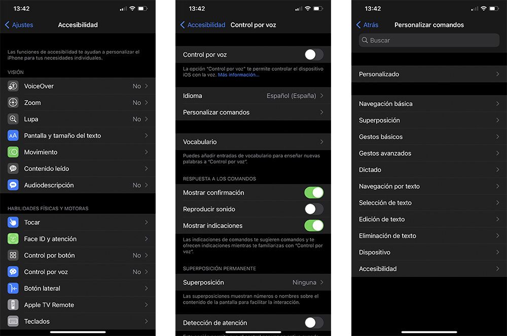 Control de voz iPhone