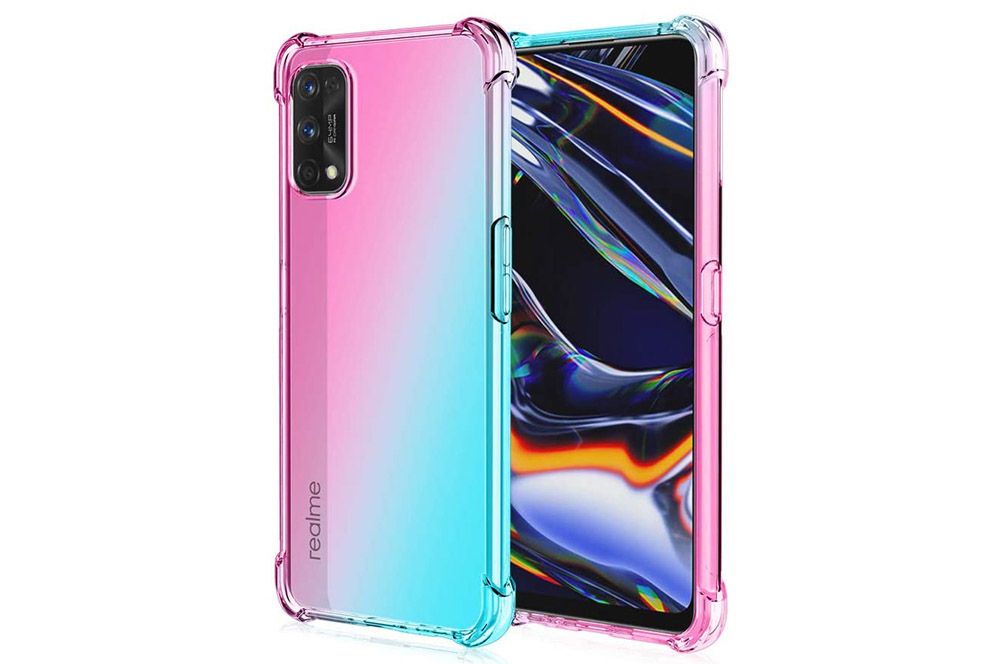 Funda transparente con degradado realme GT