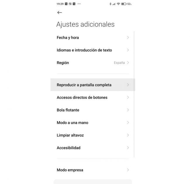 móviles xiaomi gestos navegación