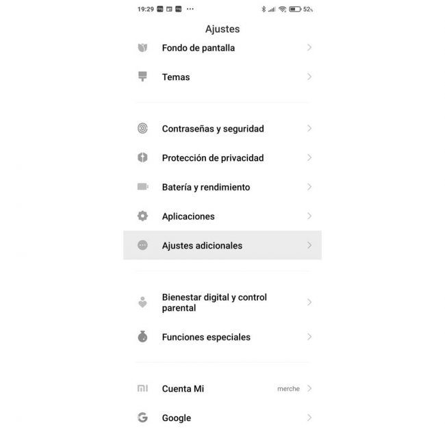 móviles xiaomi gestos navegación