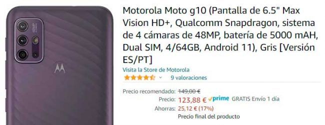 oferta Moto G10