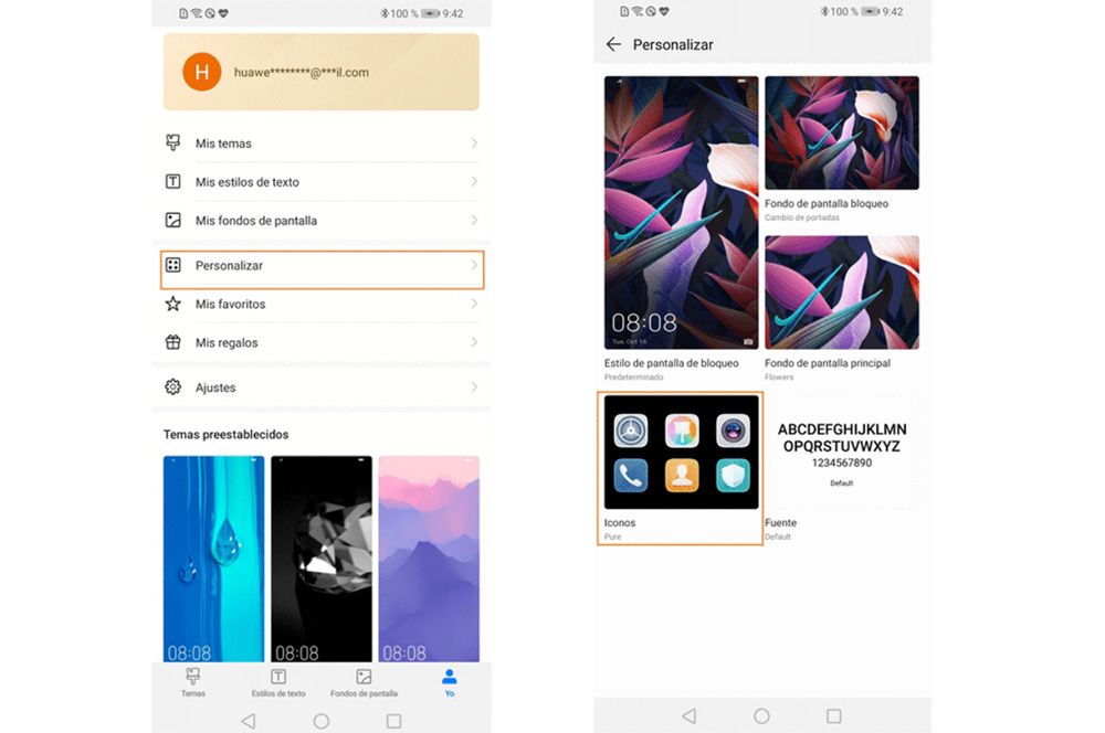 Personalización de los iconos en EMUI 11