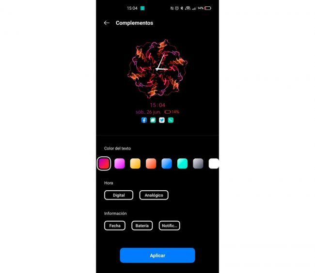 Realme pantalla Always On
