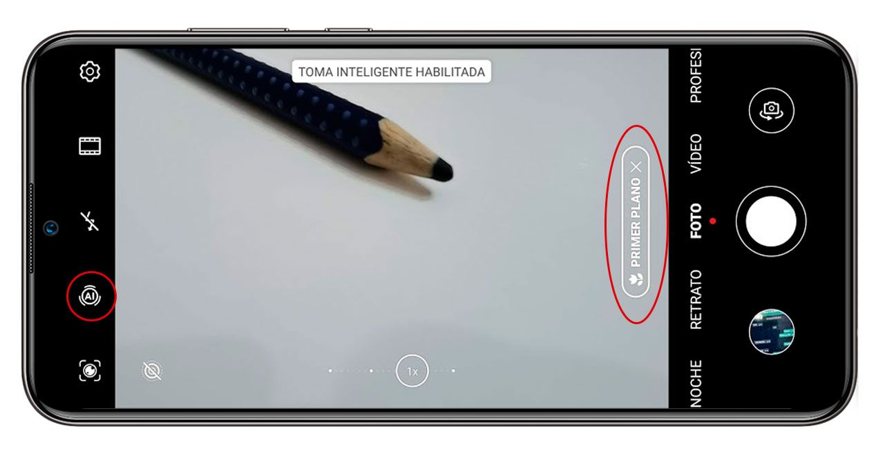 toma inteligente inteligencia artificial camara