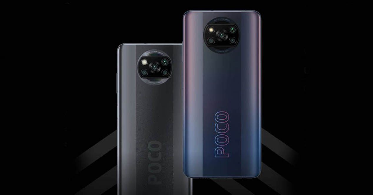 Poco X3 Pro fondo negro