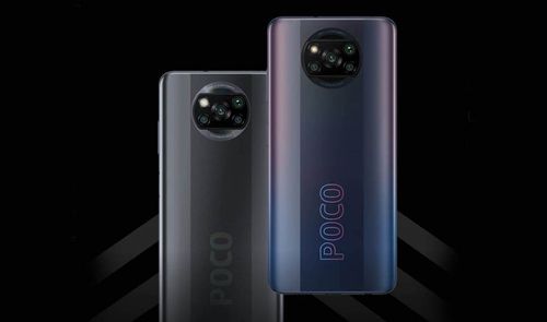 Poco X3 Pro fondo negro
