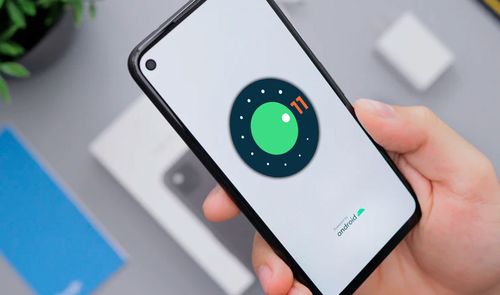móvil mano android 11