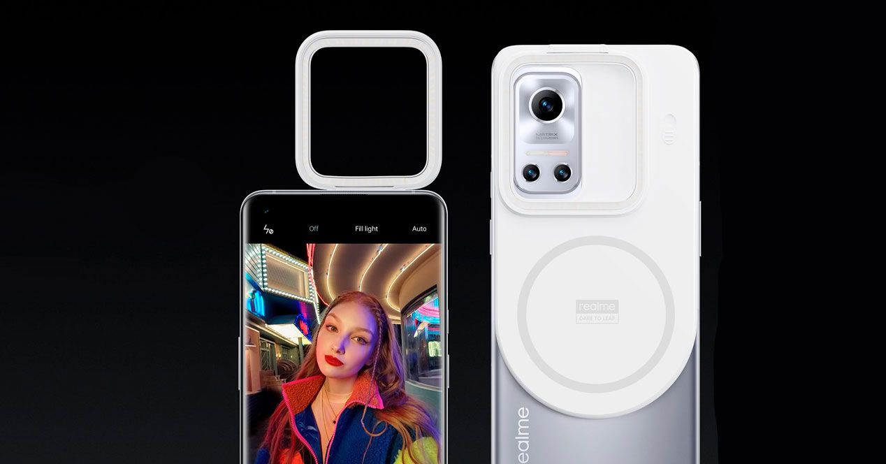 camara selfie realme flash magdart