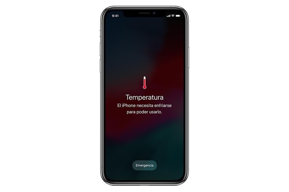 Aviso alta temperatura iPhone