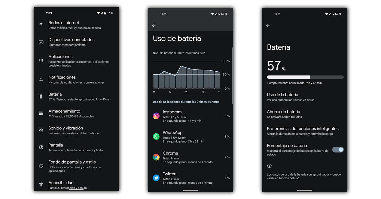 consommation batterie android