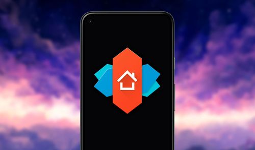 Icono de Nova Launcher en un móvil