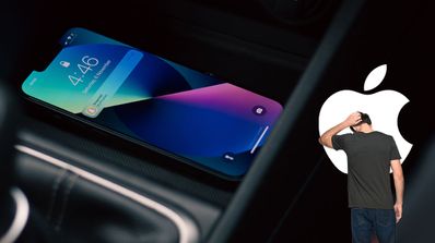 iphone 13 apple agachar cabeza persona