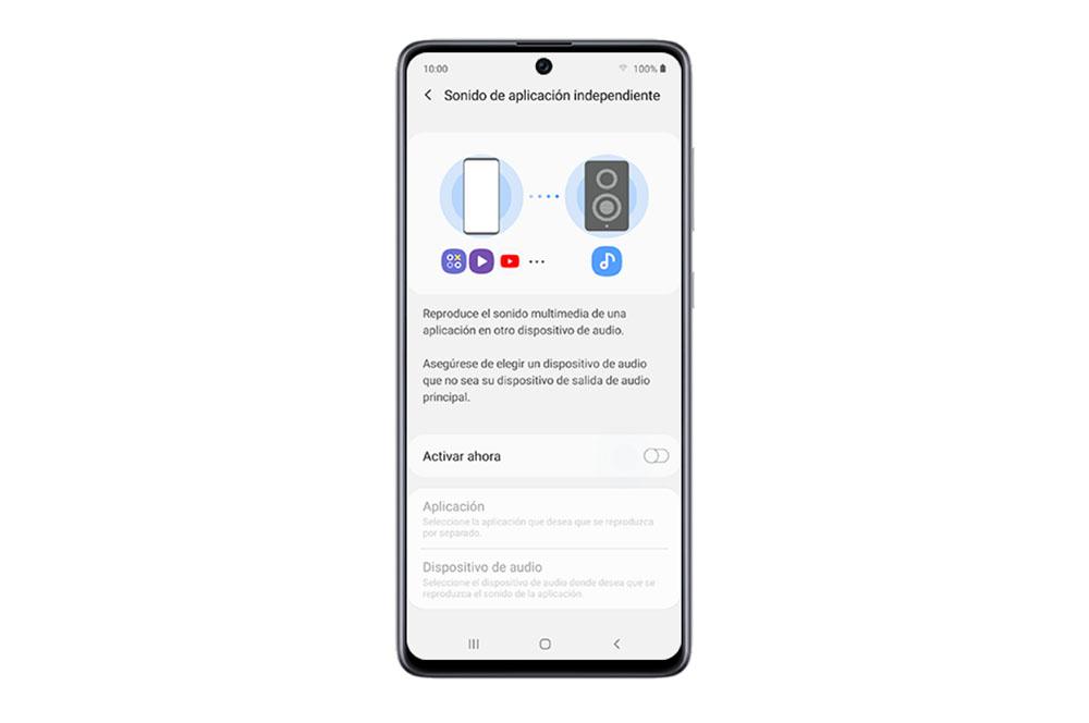 Sonido de applikation uafhængig og mobil Samsung