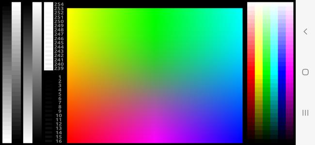 Colores en la pantalla del Samsung Galaxy S21 FE