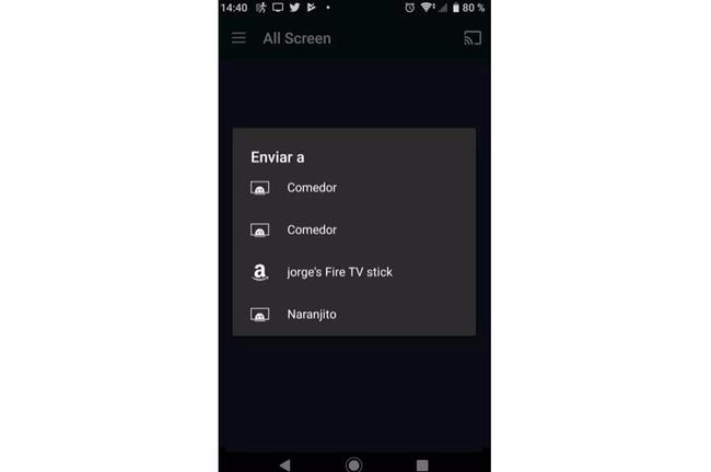 Enviar vídeos desde el móvil con Amazon Fire TV Stick