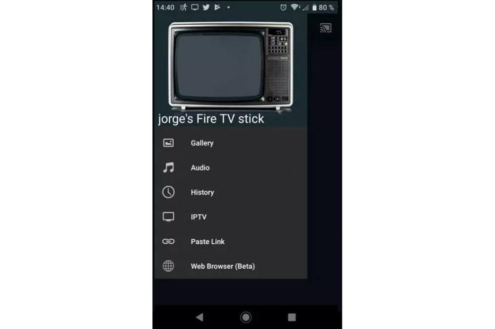 Enviar vídeos desde el móvil a Fire TV de อเมซอน