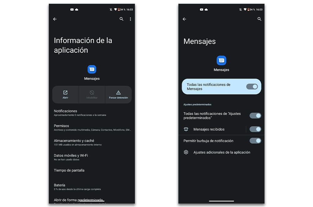 Silenciar SMS Android