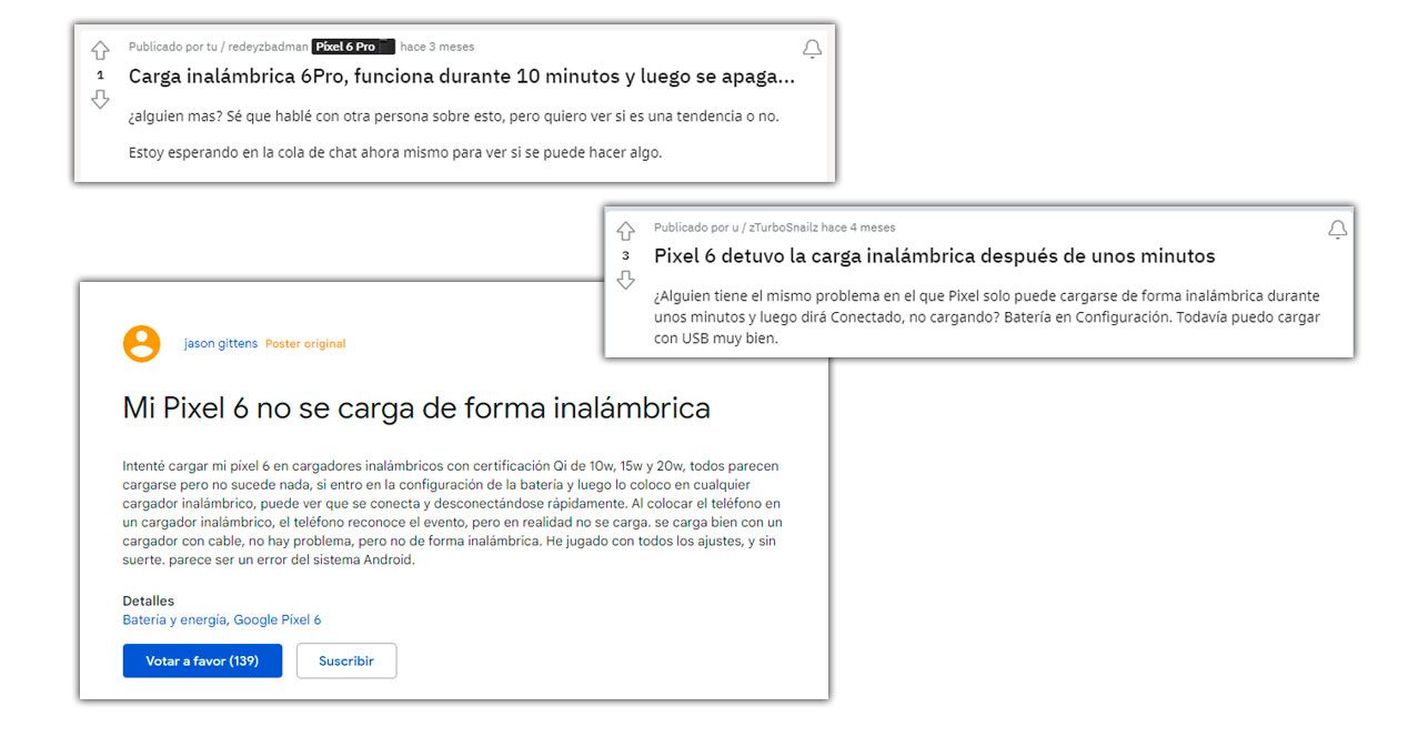 carga inalámbrica pixel 6