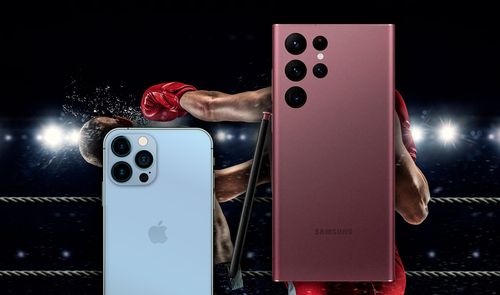combate iphone 13 pro max samsung galaxy s22 ultra