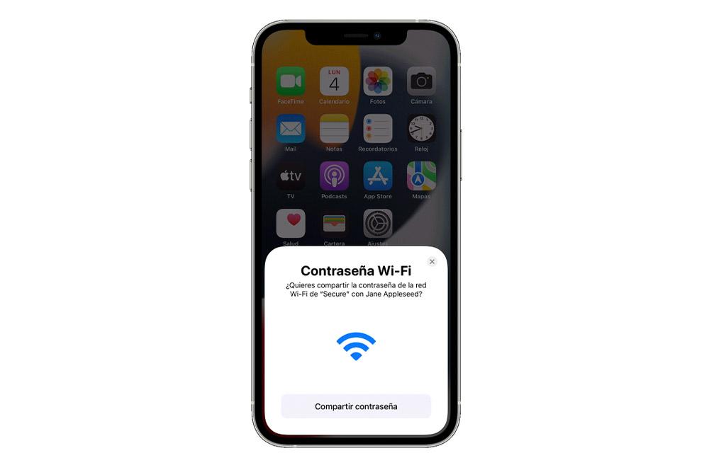 Compartir contraseña iPhone Wi-fi
