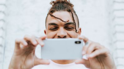 cámara selfie