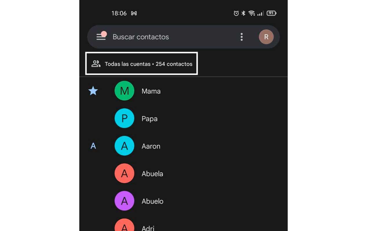 Contactos Android