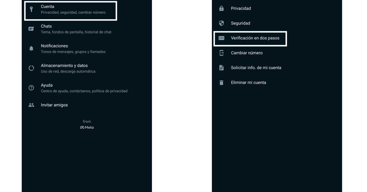 Verificación dos pasos WhatsApp