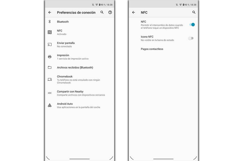 Activar NFC móvil Android