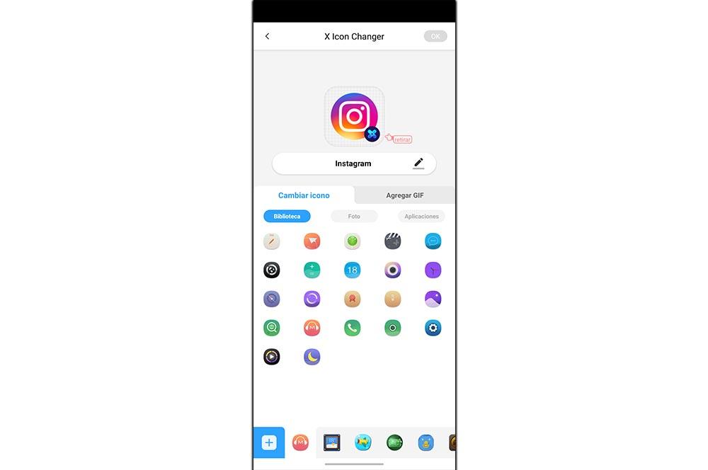 Cambiar icono Instagram Android