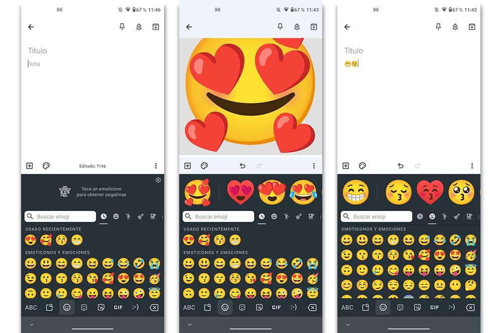 Combinar emojis Gboard Android