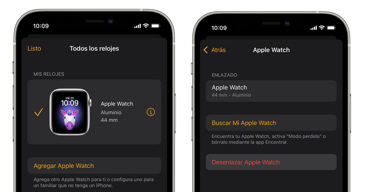 Fjern Apple Watch fra mobilen