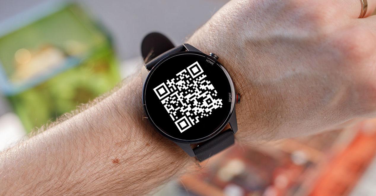 Código QR smartwatch