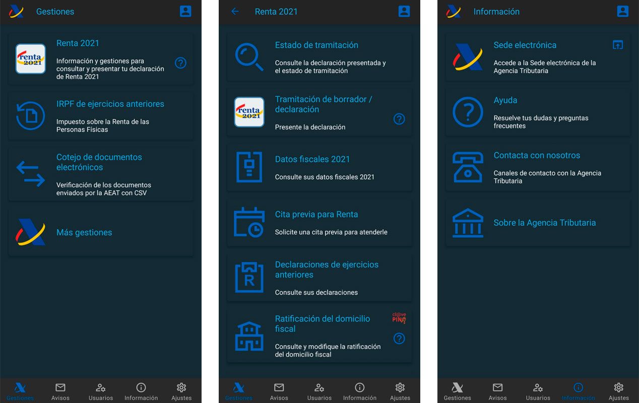 App Agencia tributaria