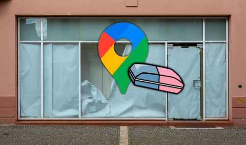 borrar comercio tienda google maps