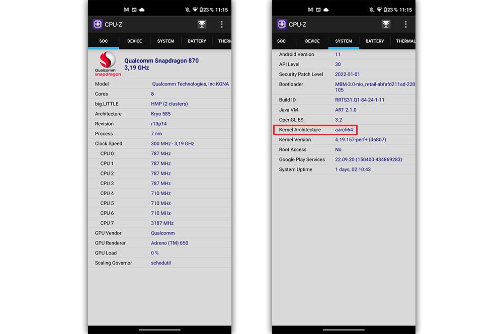 App CPU Z Android